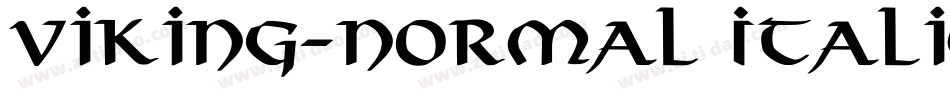 Viking-Normal Italic字体转换